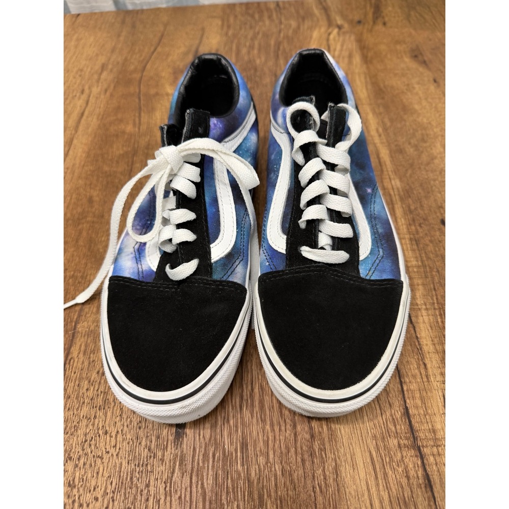 Vans‎ Old Skool Galaxy Print Suede Canvas Lace Up Sneakers Women's Size 7 - Picture 2 of 7